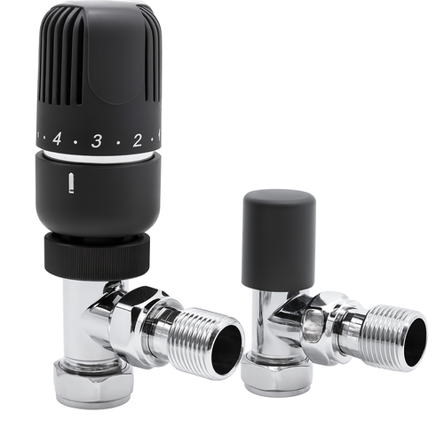 15MM Angle Westherm Classic TRV Twin Pack Anthracite – Chrome
