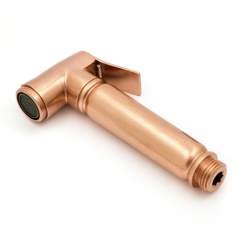 Solid Brass Bidet Spray Head – Rose Gold Finish