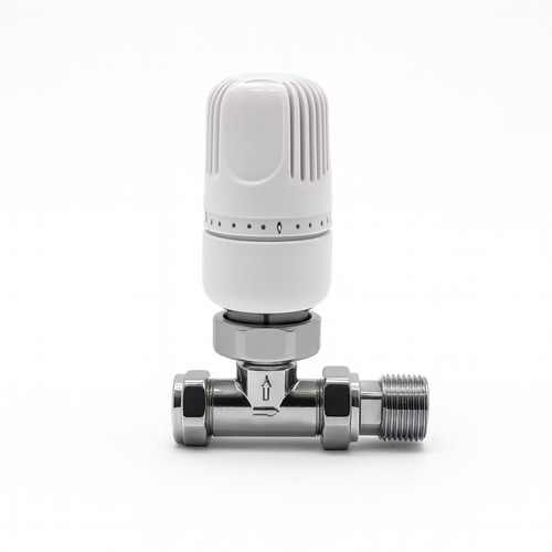 15mm Straight Westherm Classic Thermostatic Radiator Valve – Single, White