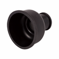 23/4" x 11/2" Black Rubber Flush Cone