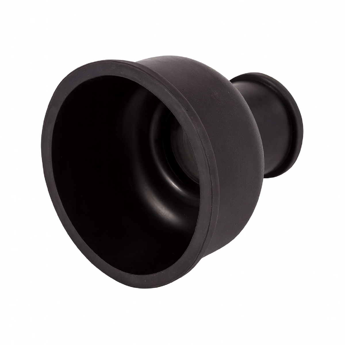 23/4" x 11/2" Black Rubber Flush Cone