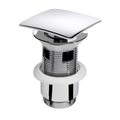 CW2 Square Basin Click Waste – Chrome, Slotted