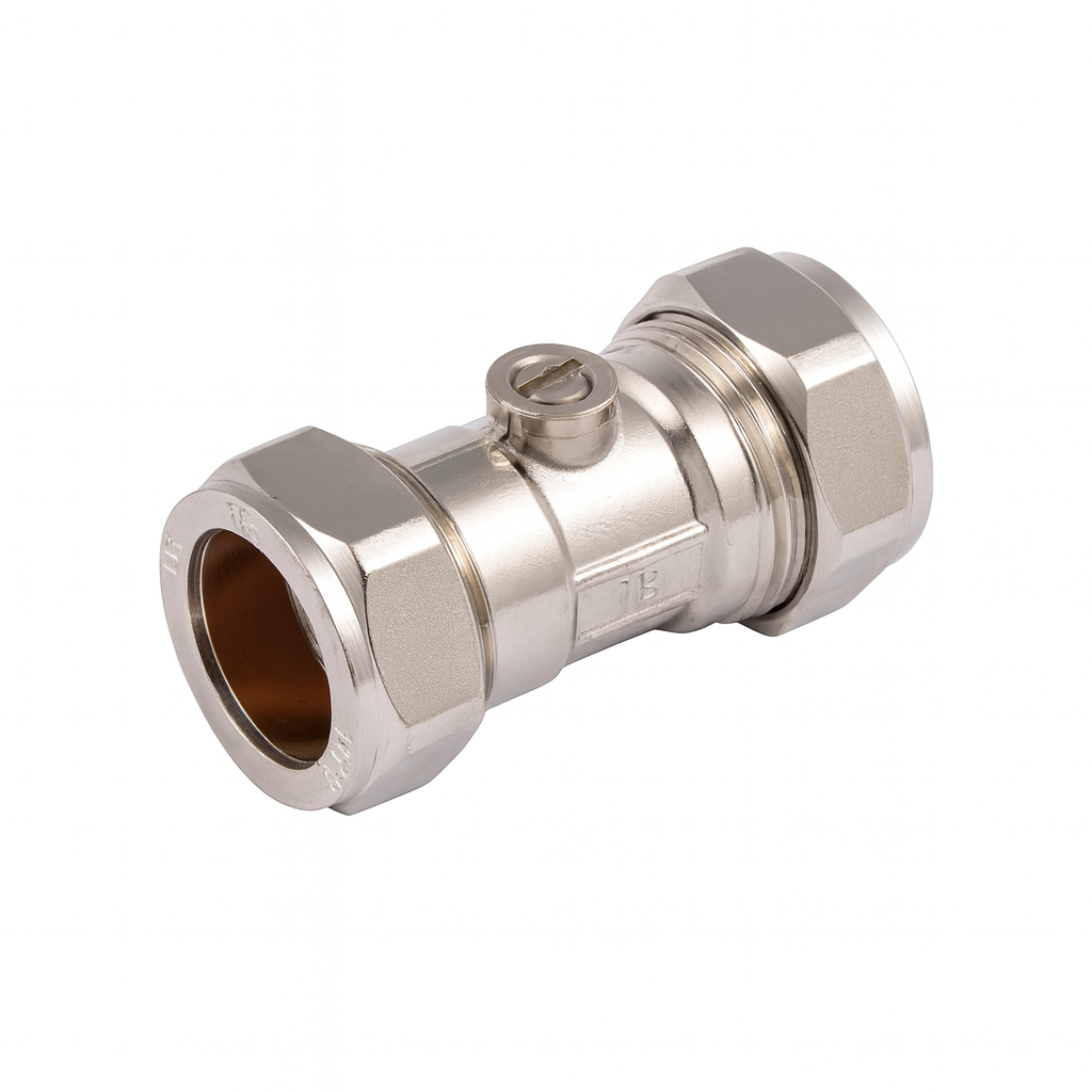 22MM C x C Chrome Isolating Valve