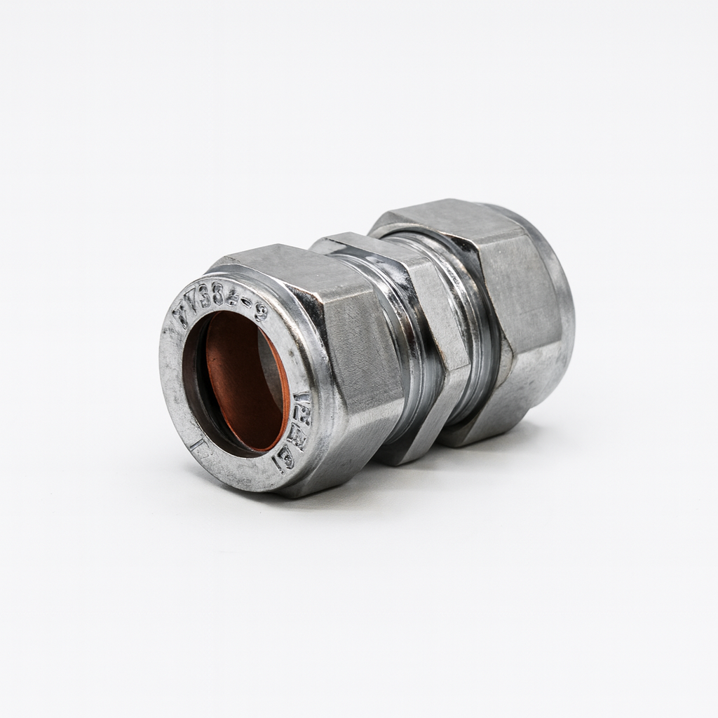 15mm Chrome Compression Coupling – C x C