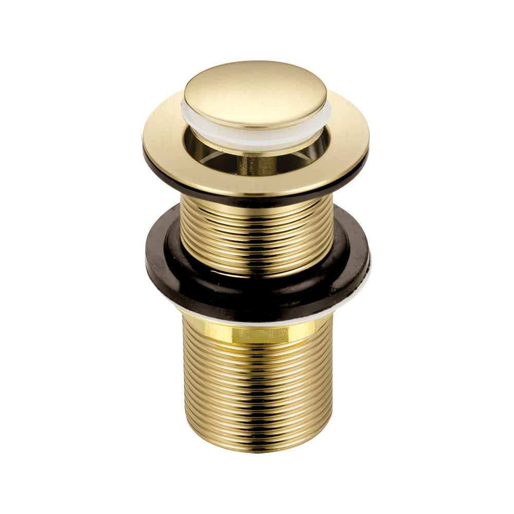 Click-Clack Basin Waste – Unslotted, Brass Nut