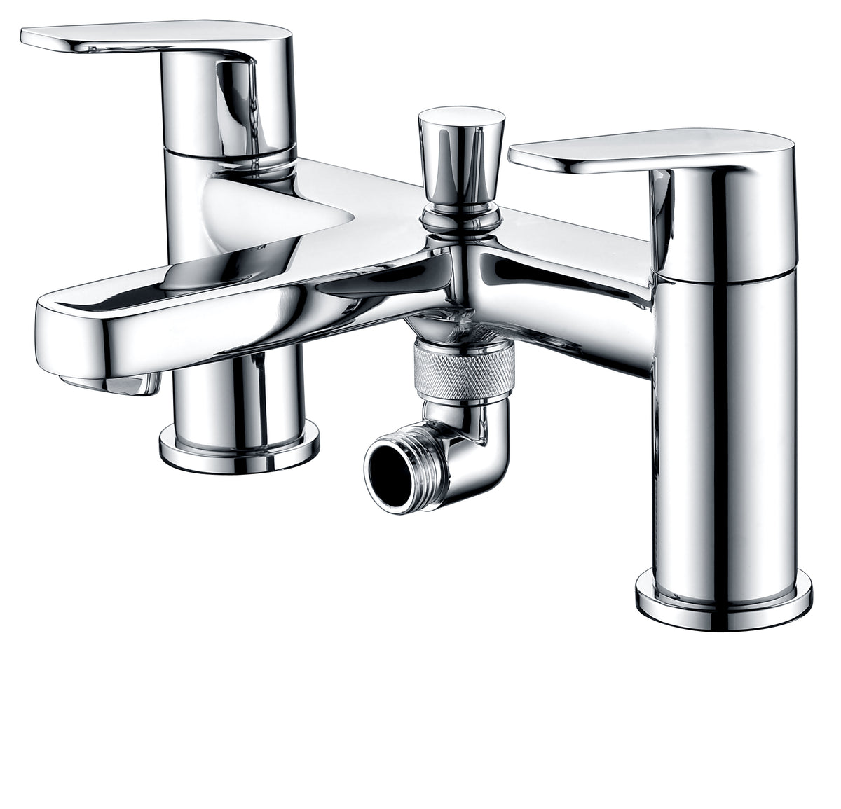 Chromium Range Deck Mounted Bath Shower Mixer – Chrome, Dual Lever