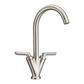 Vita Double Lever Kitchen Tap – Brushed Stainless Steel, 304 Grade