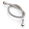 WRAS Flexi Tap Connector – 15mm Comp x 1/2" BSP, 600mm, 8.5mm Bore