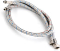 WRAS-Approved Flexi Tap Connector Pair – M10 x 1/2" BSP, 900mm, Stainless Steel