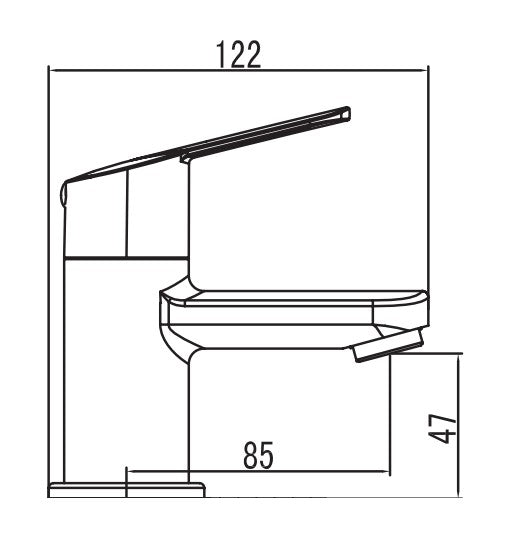 Urban Basin Tap Pair – Chrome, Modern Pillar Taps