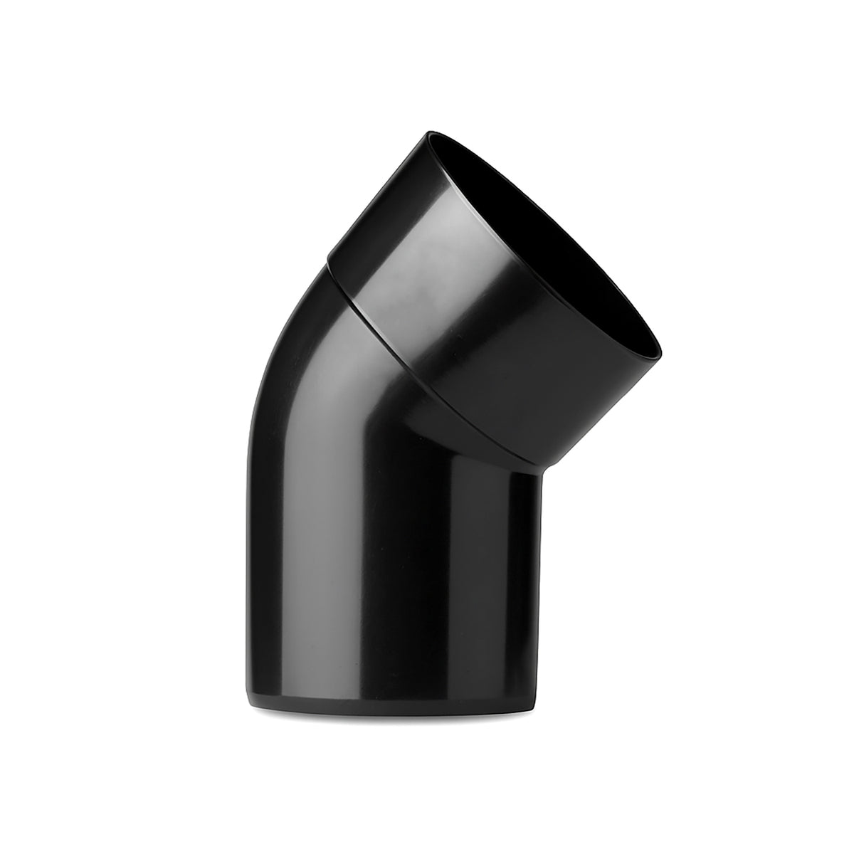 43mm M&F Solvent Weld 45° Waste Pipe Bend – Black, Pack of 5