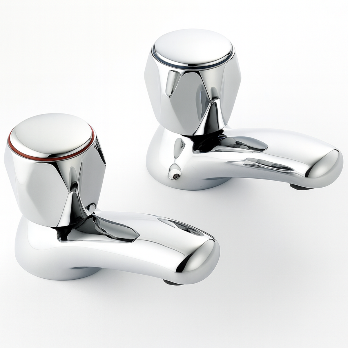 Mercia Modern Bath Tap Pair Chrome