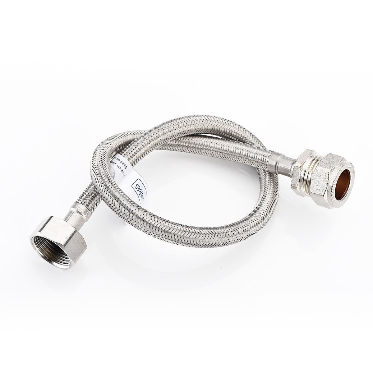 WRAS-Approved Flexible Tap Connector – 22mm x 3/4" BSP, 50cm