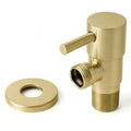 Brass Stop Valve for Douche & Bidet Systems – Brushed Gold Finish