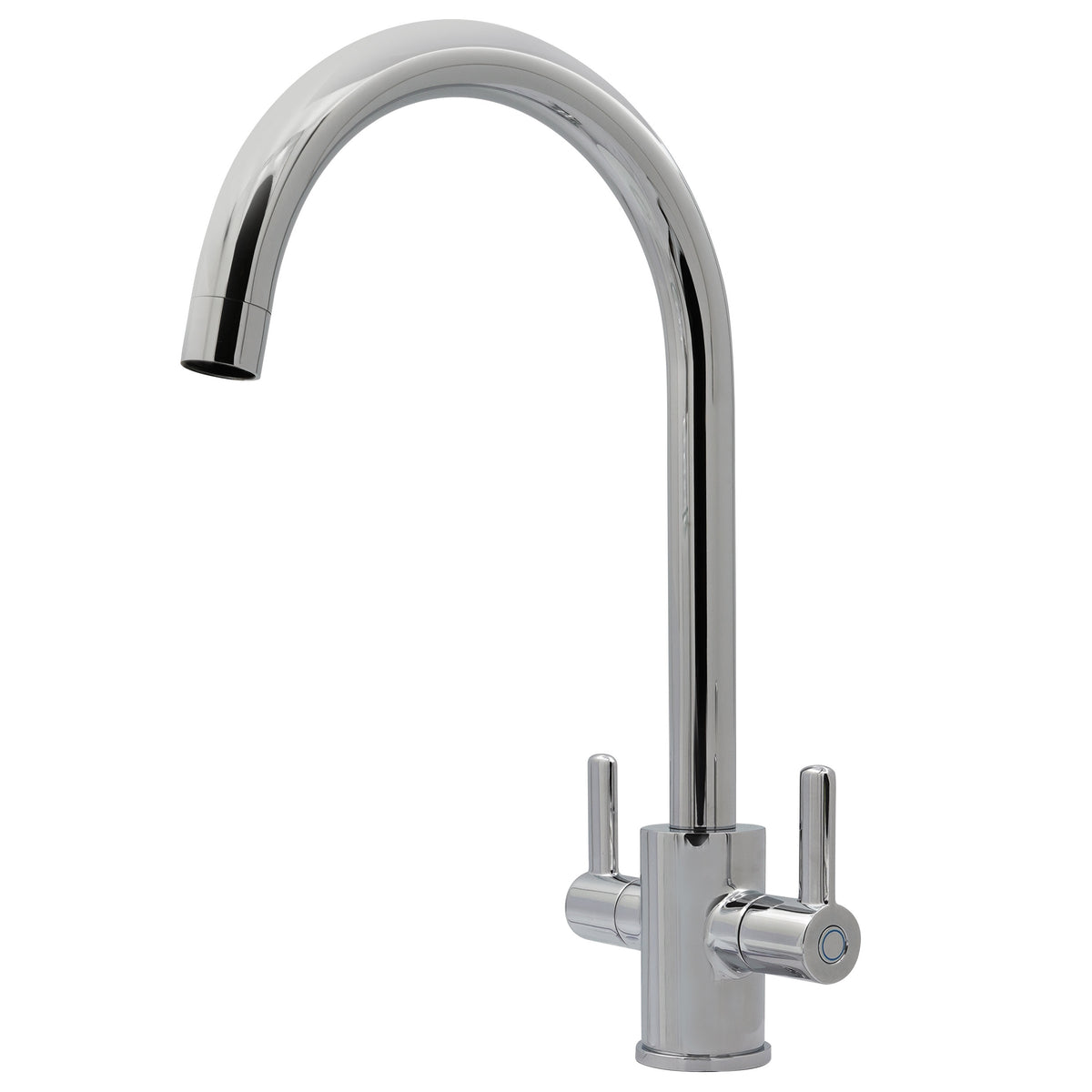 Clever Pica Two Handle Kitchen Mixer Tap – Chrome, Swivel Spout