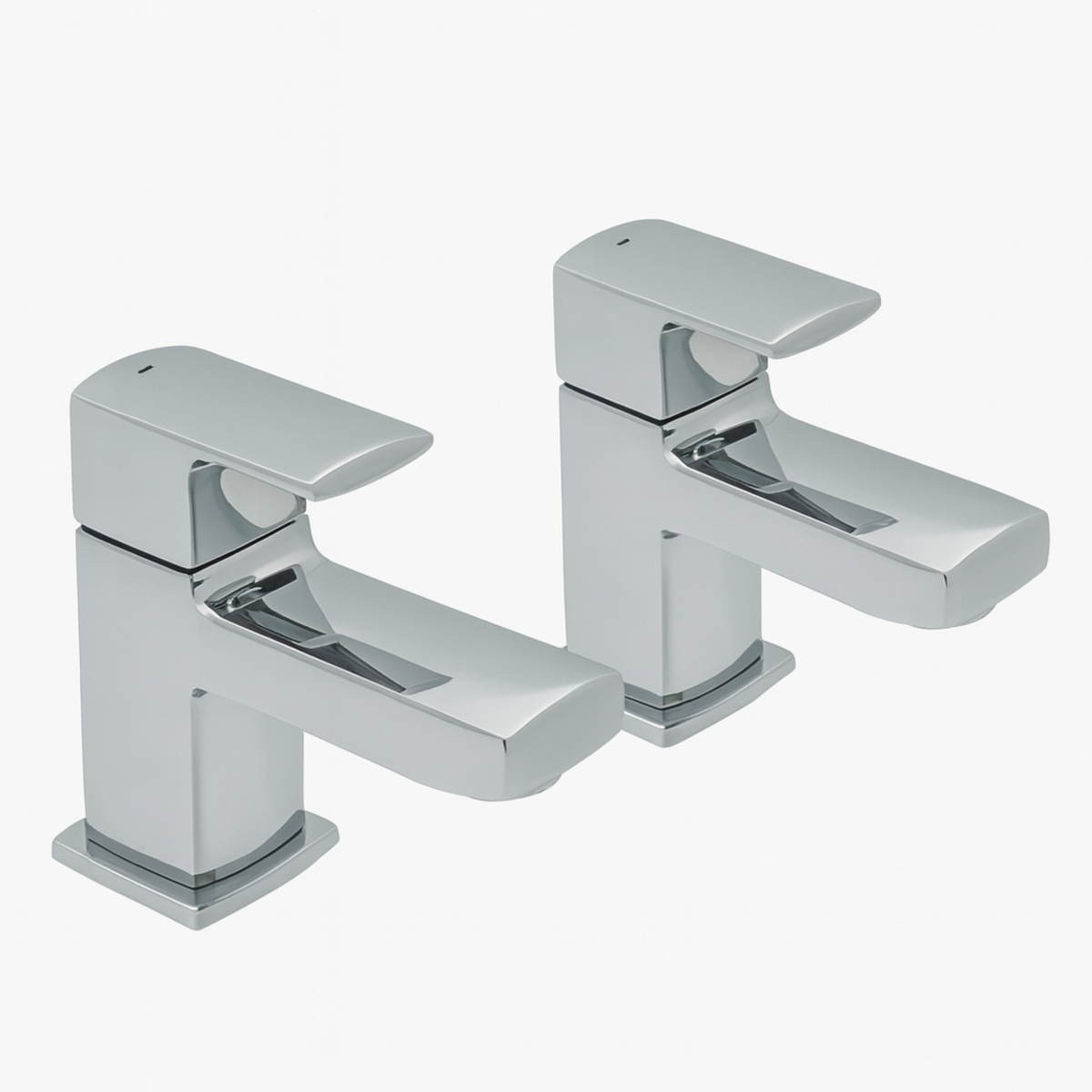 Manta Basin Tap Pair – Chrome, Square Styling