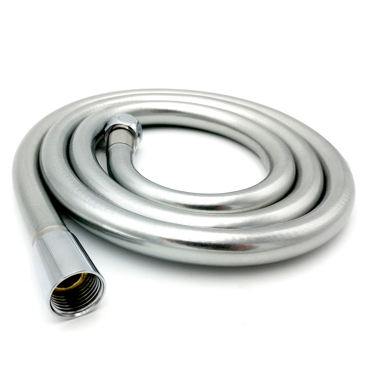 120cm WRAS-Approved Silver Shower Hose – Smooth PVC