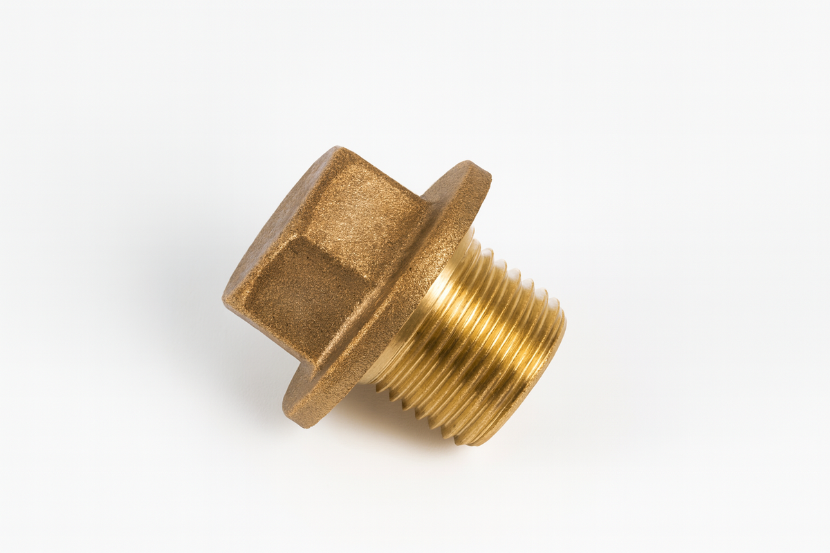 3/4" BSP Brass Flanged Plug (Pack of 5)