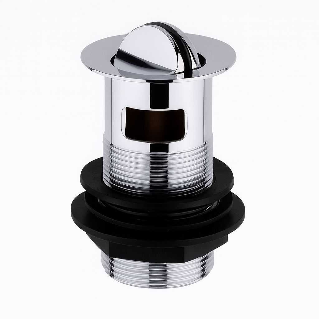 Slotted Basin Swivel Waste – Chrome, Brass