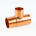 28mm x 22mm Copper Reducing Tee – End Feed (EF27)