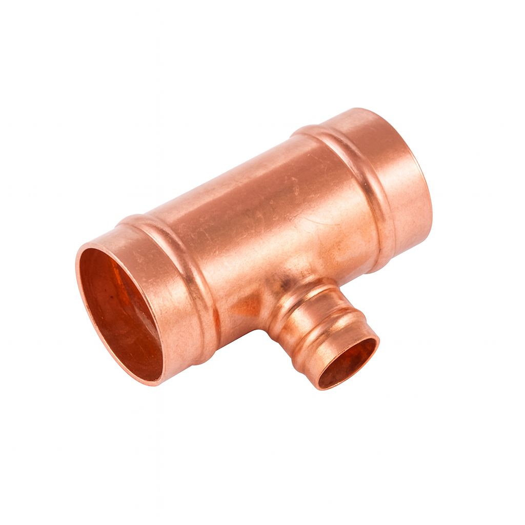 22mm x 22mm x 15mm Copper Solder Ring Reducing Tee (SR25)