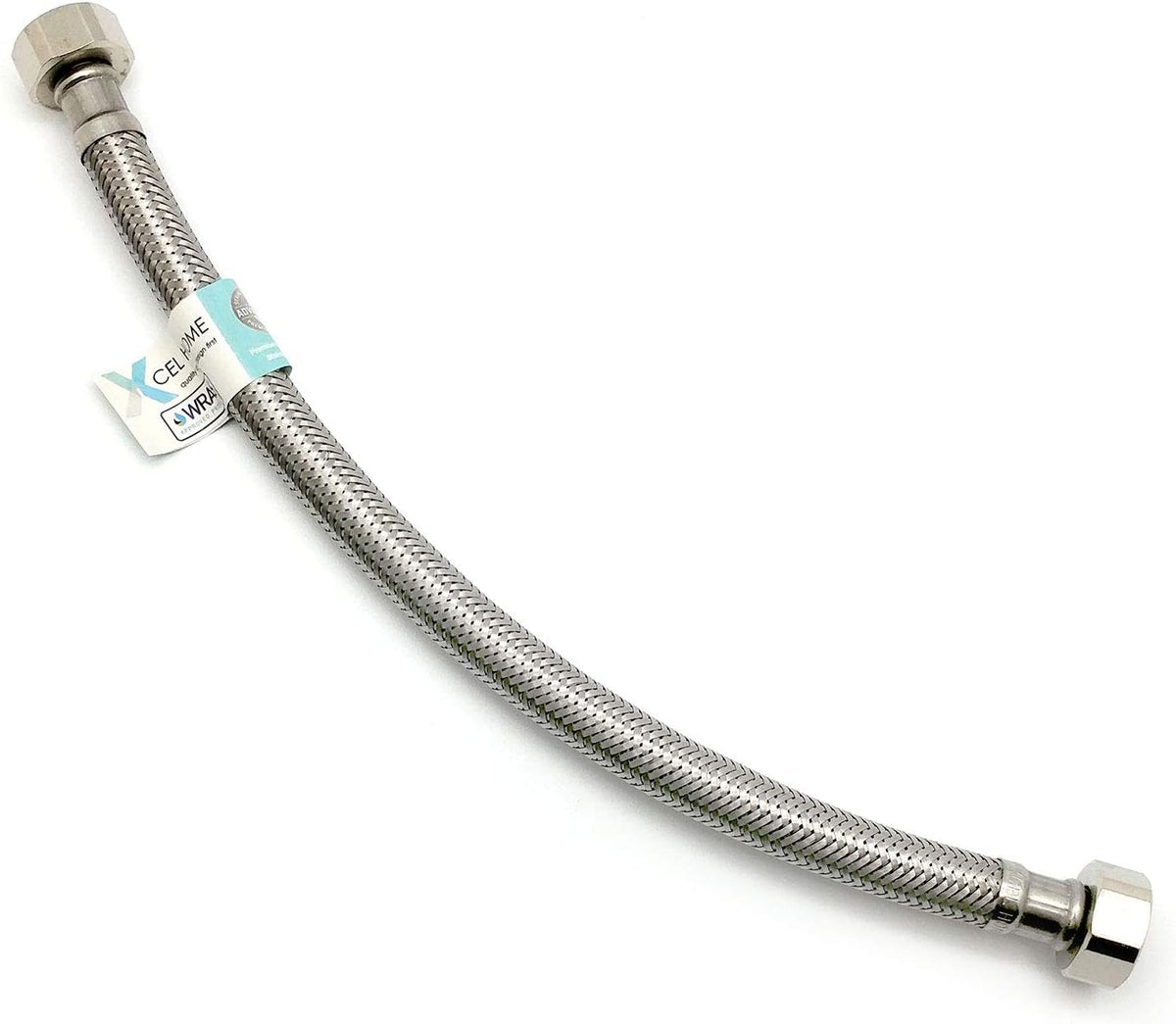 WRAS-Approved Flexi Pipe – 1/2" x 1/2" BSP, 300mm, 9.8mm Bore