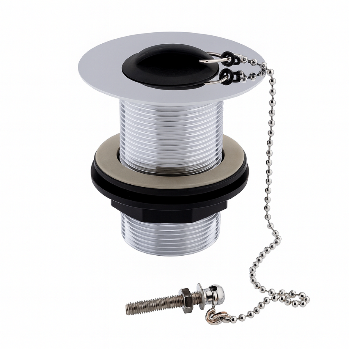 Sink Waste Unslotted – Chrome