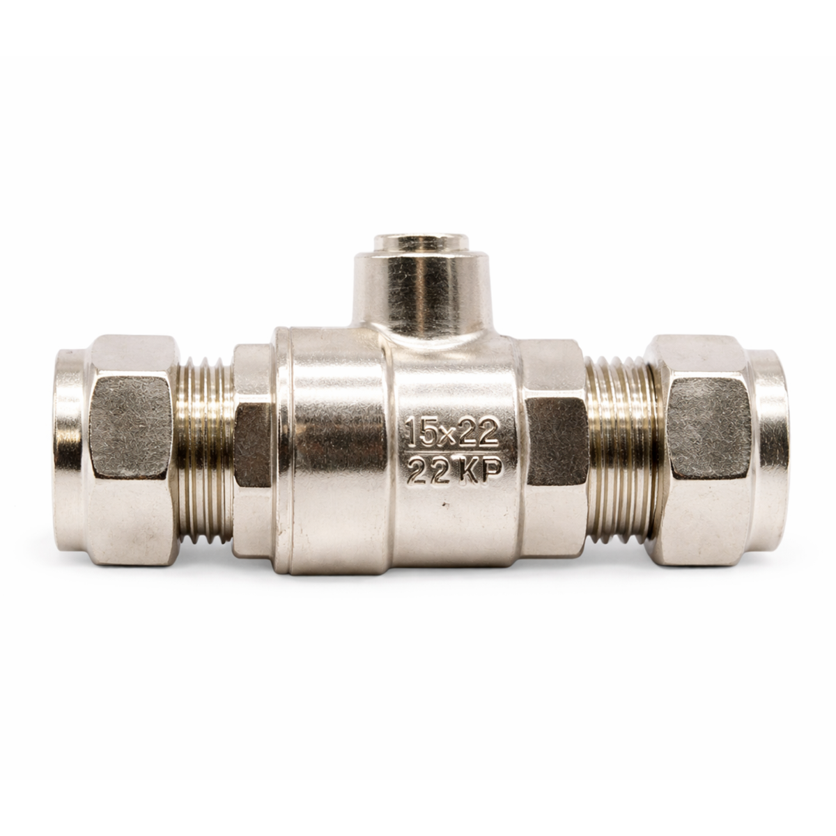 Box of 120 x WRAS 15MM C x C Chrome Full Bore Isolating Valve