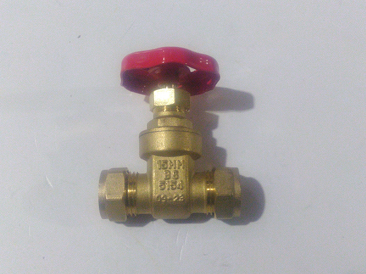 28mm Compression Brass Gate Valve – BS Standard