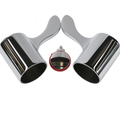 8/24 Chrome Lever Tap Handles – Hot & Cold Pair