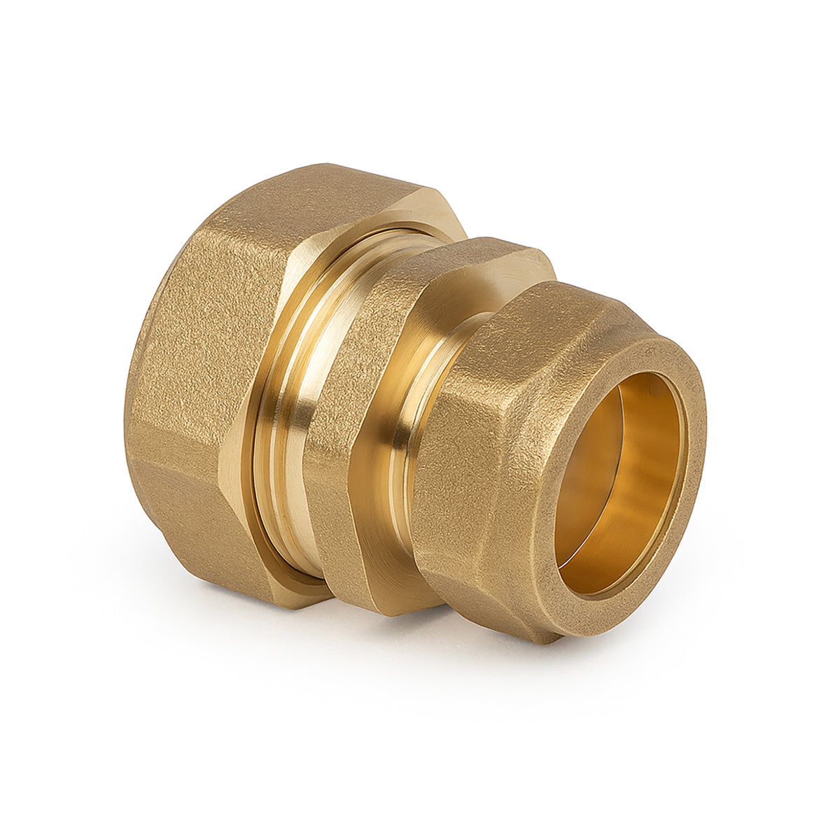 22mm x 15mm Compression Straight Reducing Coupling – Brass