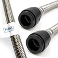 WRAS-Approved Flexi Pipe Connector – 22mm Pushfit x 22mm Pushfit, 500mm