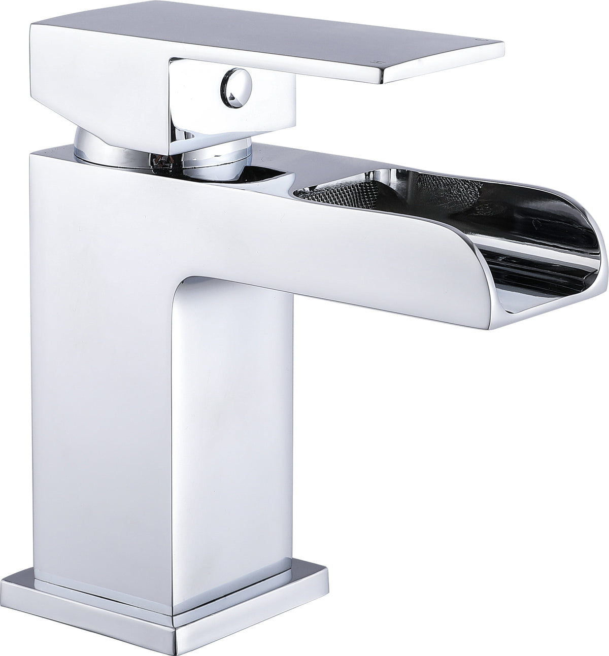 Cascade Chrome Waterfall Basin Tap – Cloakroom Size, 35mm Cartridge