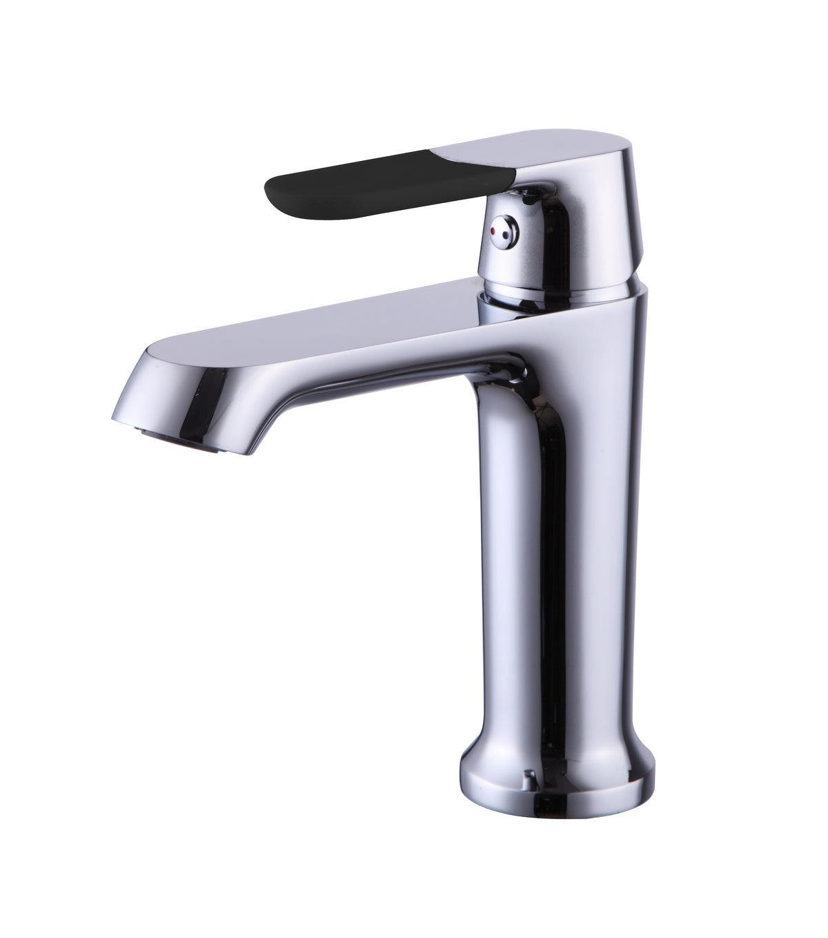 Unique Monobloc Basin Tap – Chrome with Contrast Black Lever