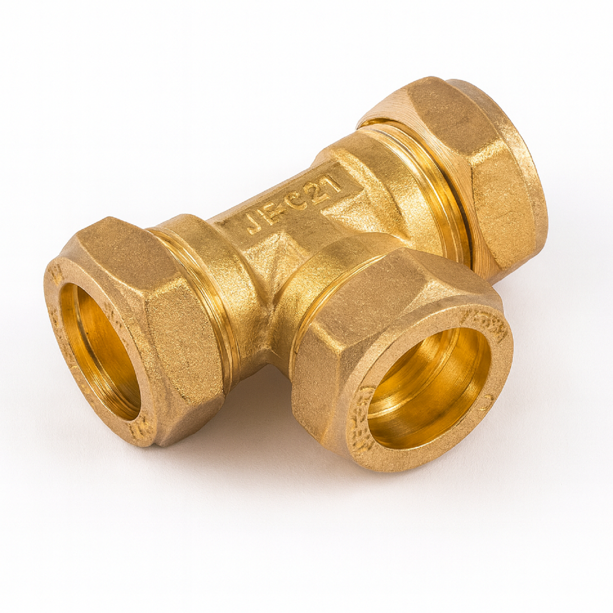 15MM C x C x C Equal Tee J614 (DZR)
