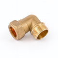 15mm x 1/2" Brass Compression Elbow – C x MI