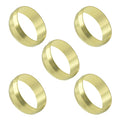 3/4in Brass Olive (5) Pp