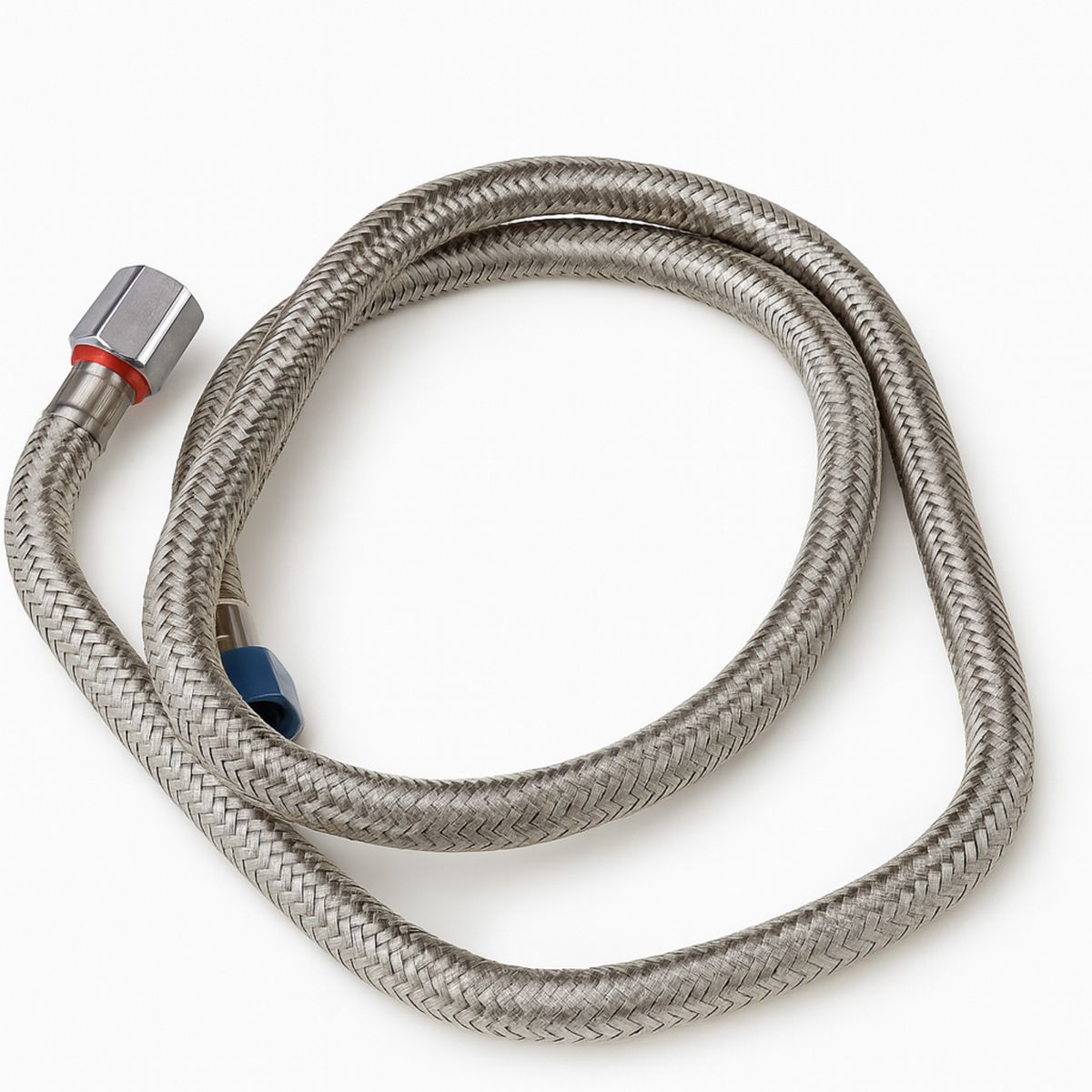 1.5M x 1/2" x 11MM Cone Hose Chrome