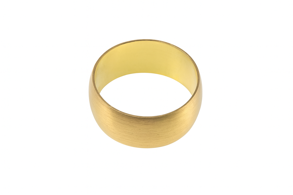 15mm Brass Compression Olive – Bright Finish