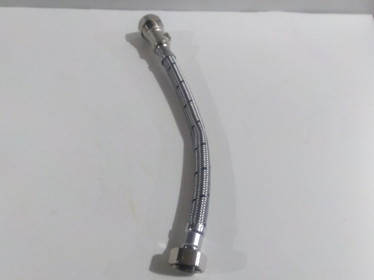 WRAS Flexible Tap Connector with Isolating Valve – 22mm x 3/4" BSP, 30cm