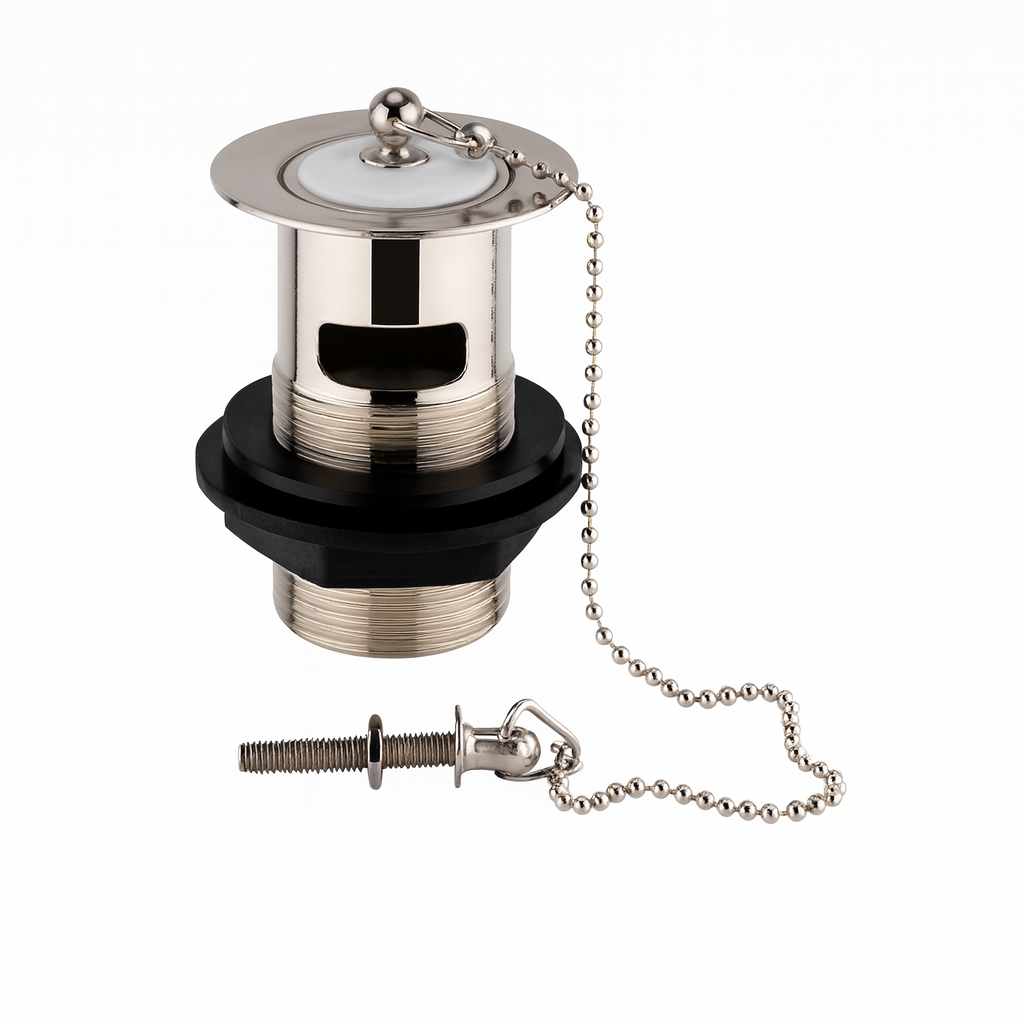 Traditional Basin Waste Slotted (Brushed Nickel)