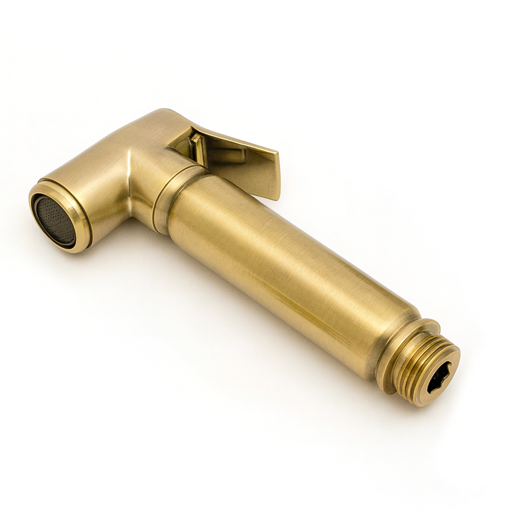 Brushed Gold Brass Douche Spray Head – Replacement Part