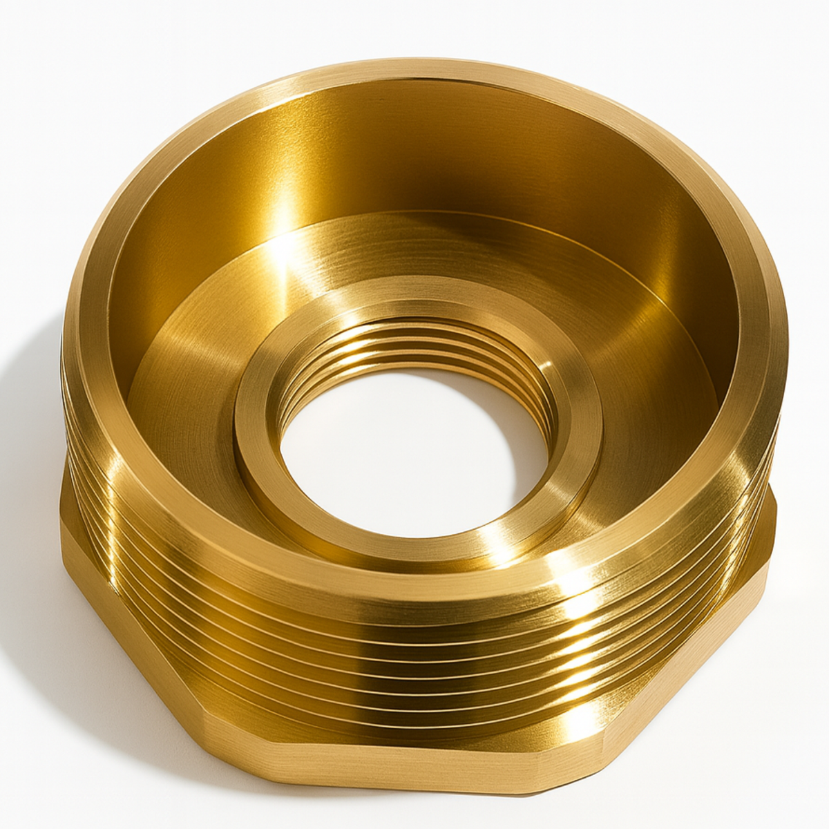 Cb Brass Hexagon Bush 2" x 3/4"