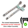 Flexi Pipe M10 x 1/2" BSP Monobloc Tap Connector – 200mm (Pair)