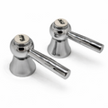 HD71 Rune Chrome Lever Tap Handles – Hot & Cold Pair