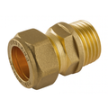 22mm x 3/4" Compression to Male Iron Coupling – Brass