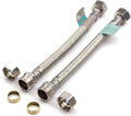 Flexi Pipe 15mm Compression x 1/2" BSP Tap Connector – 200mm (Pair)