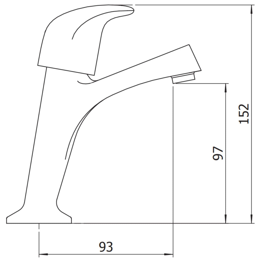 Haze High Neck Kitchen Tap Pair – Chrome, Hot & Cold Pillar Taps