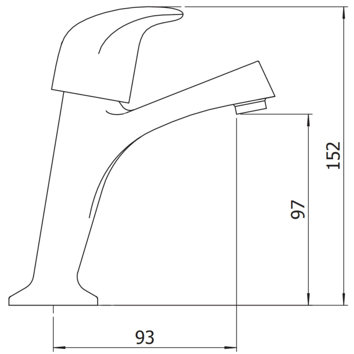 Haze High Neck Kitchen Tap Pair – Chrome, Hot & Cold Pillar Taps
