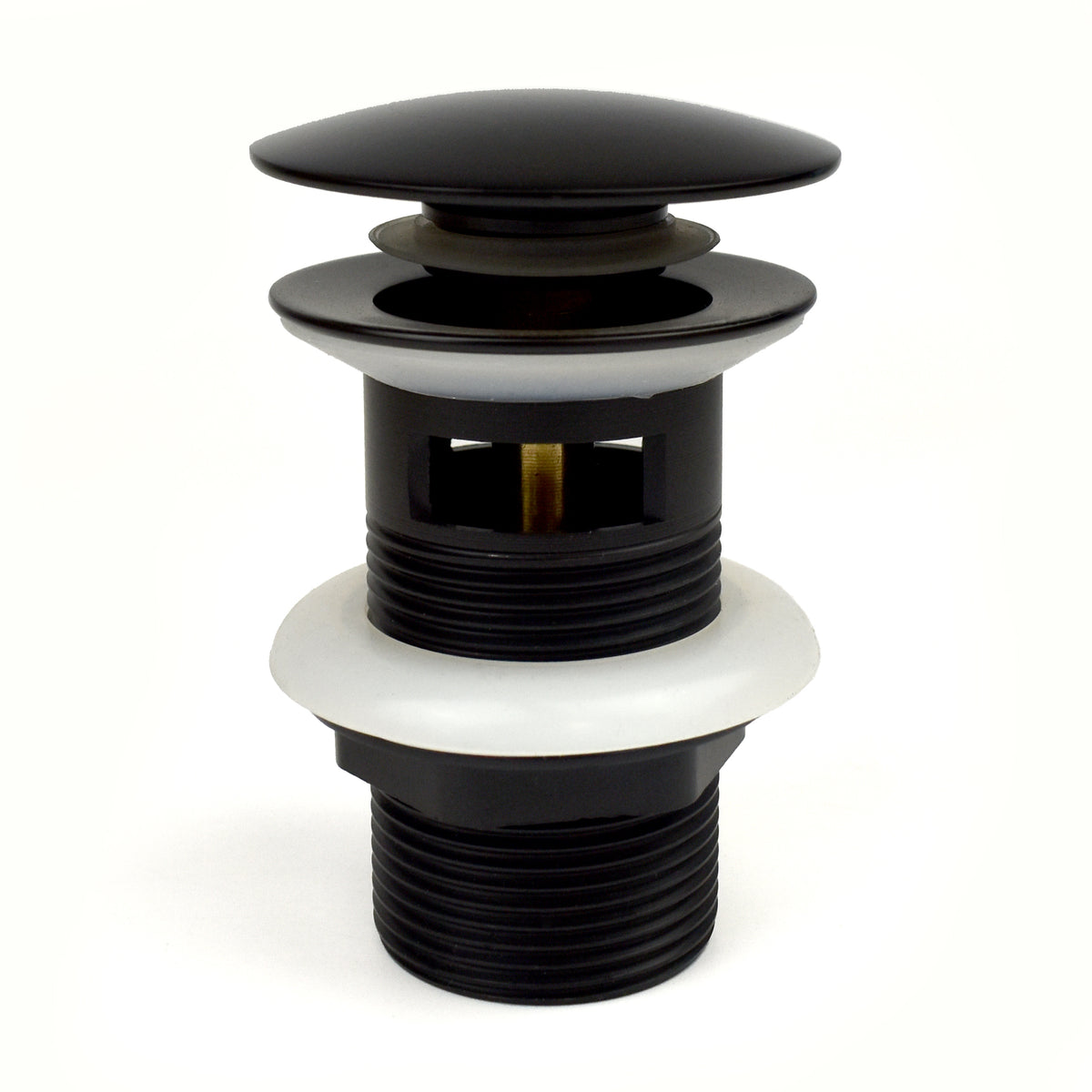 Click-Clack Mushroom Basin Waste – Domed Slotted Waste, Brass Nut